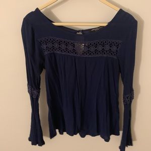 Navy Blue Blouse
